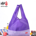 Maneje el bolso de compras impermeable de la tienda de comestibles plegable de nylon del tamaño 15 * 10 cm